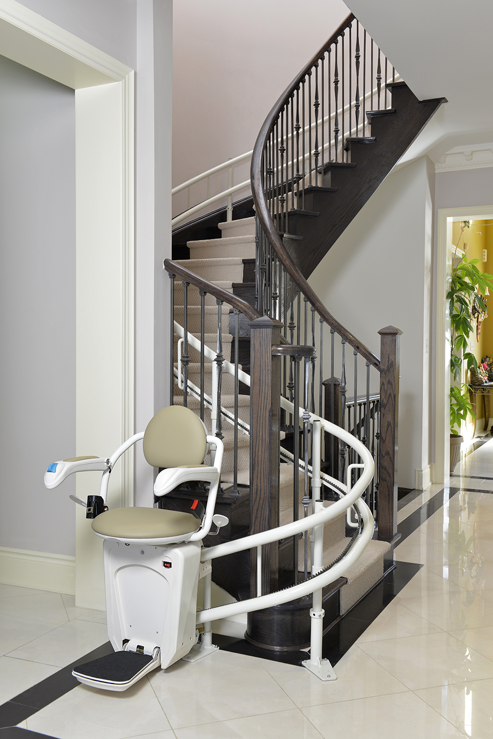 Silla salvaescaleras instalada